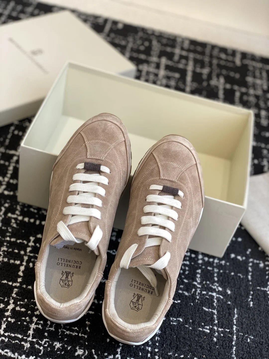 Brunello Cucinelli Brown Suede Sneakers - Luxury Casual Footwear