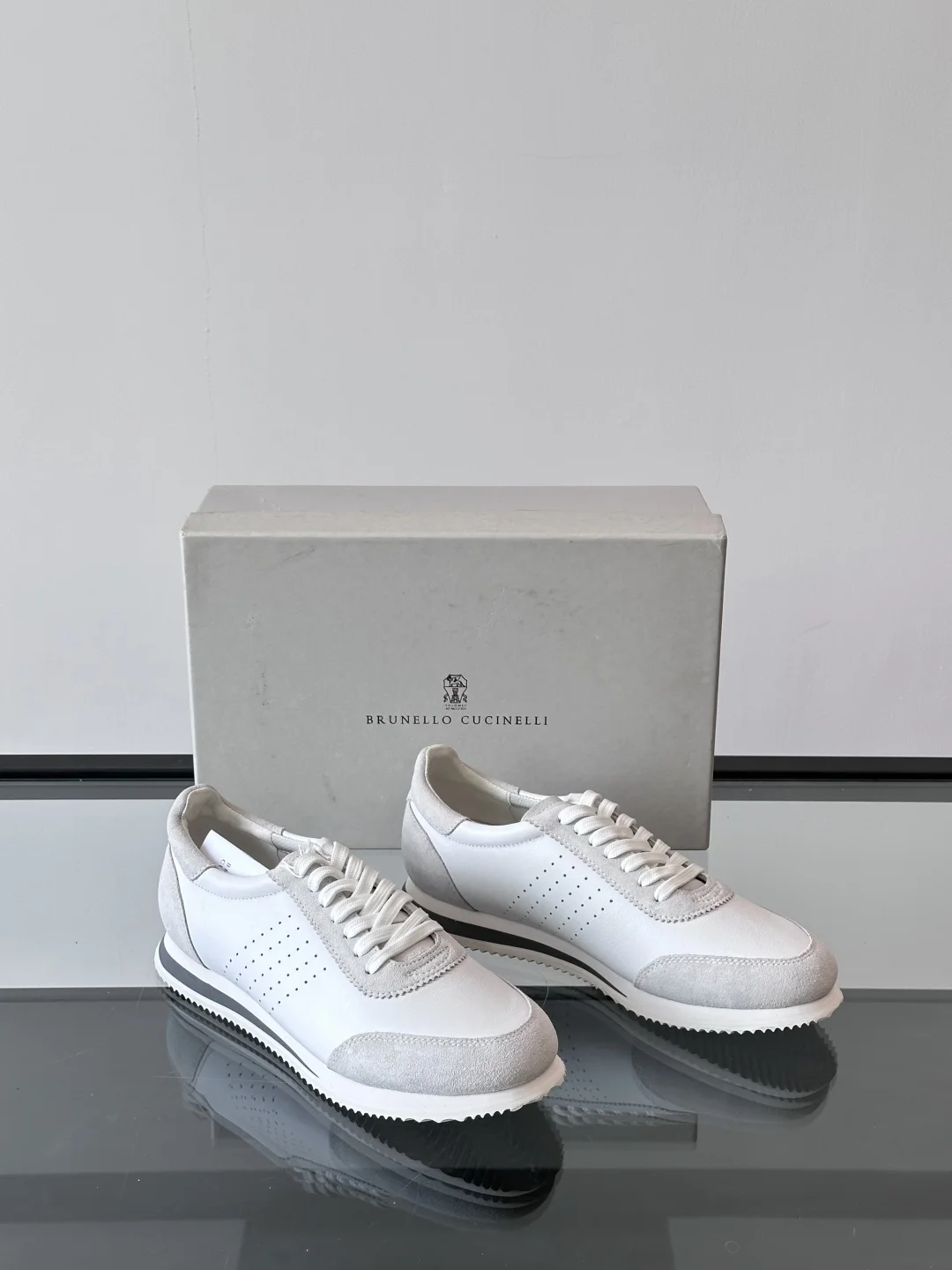 Brunello Cucinelli Men’s Two-Tone Suede & Leather Sneakers