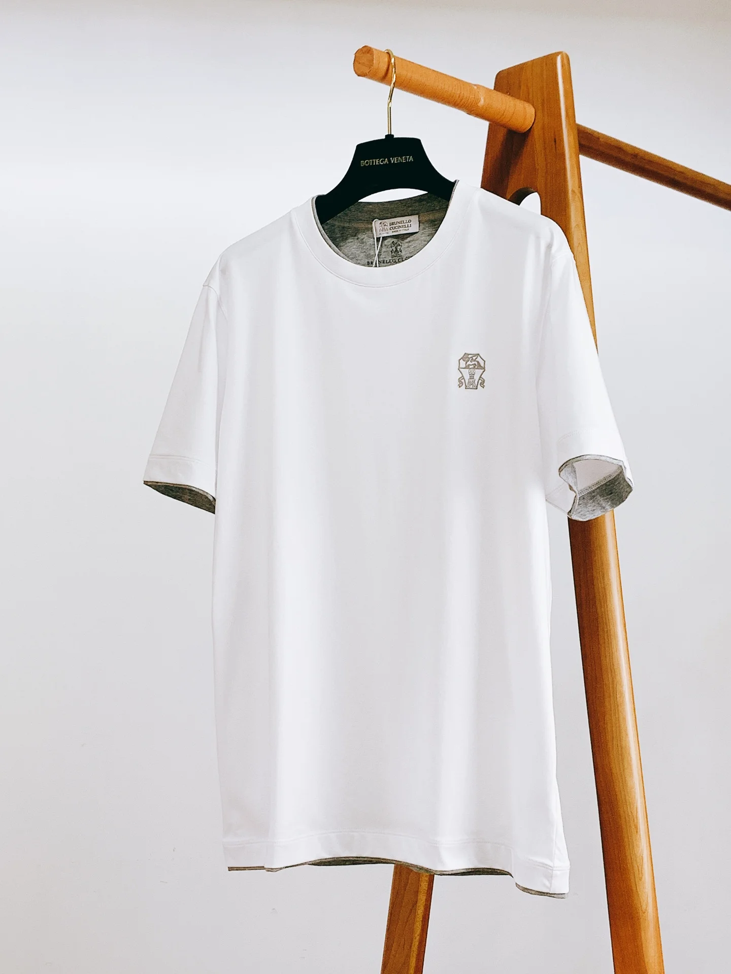Brunello Cucinelli White Cotton T-Shirt 