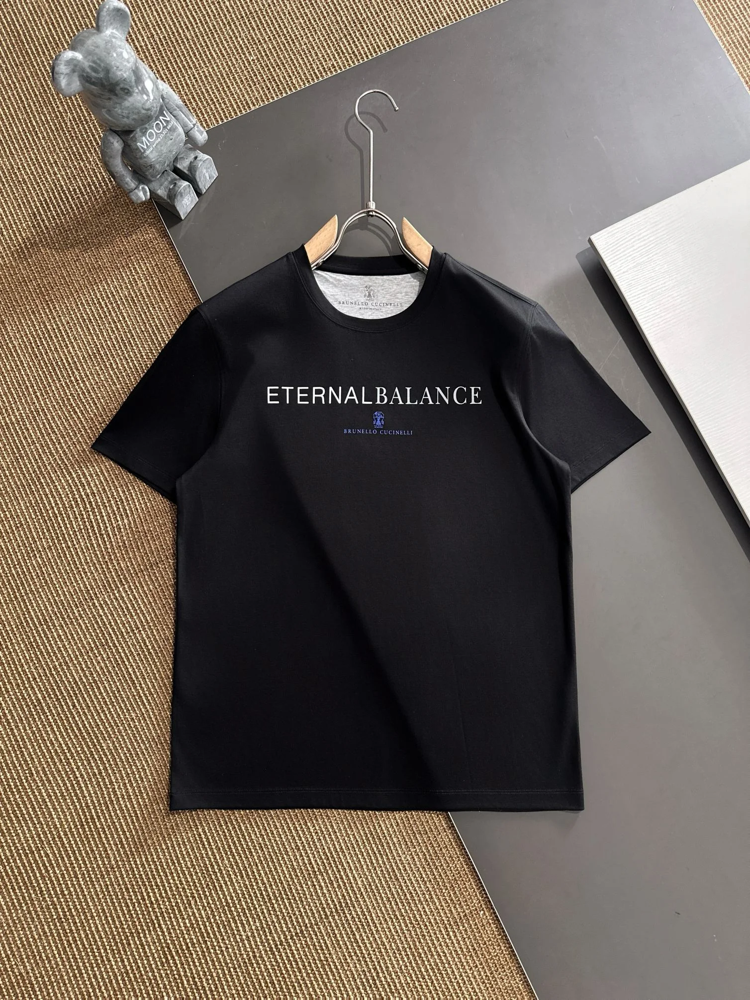 Brunello Cucinelli Men's Eternal Balance T-Shirt – Black